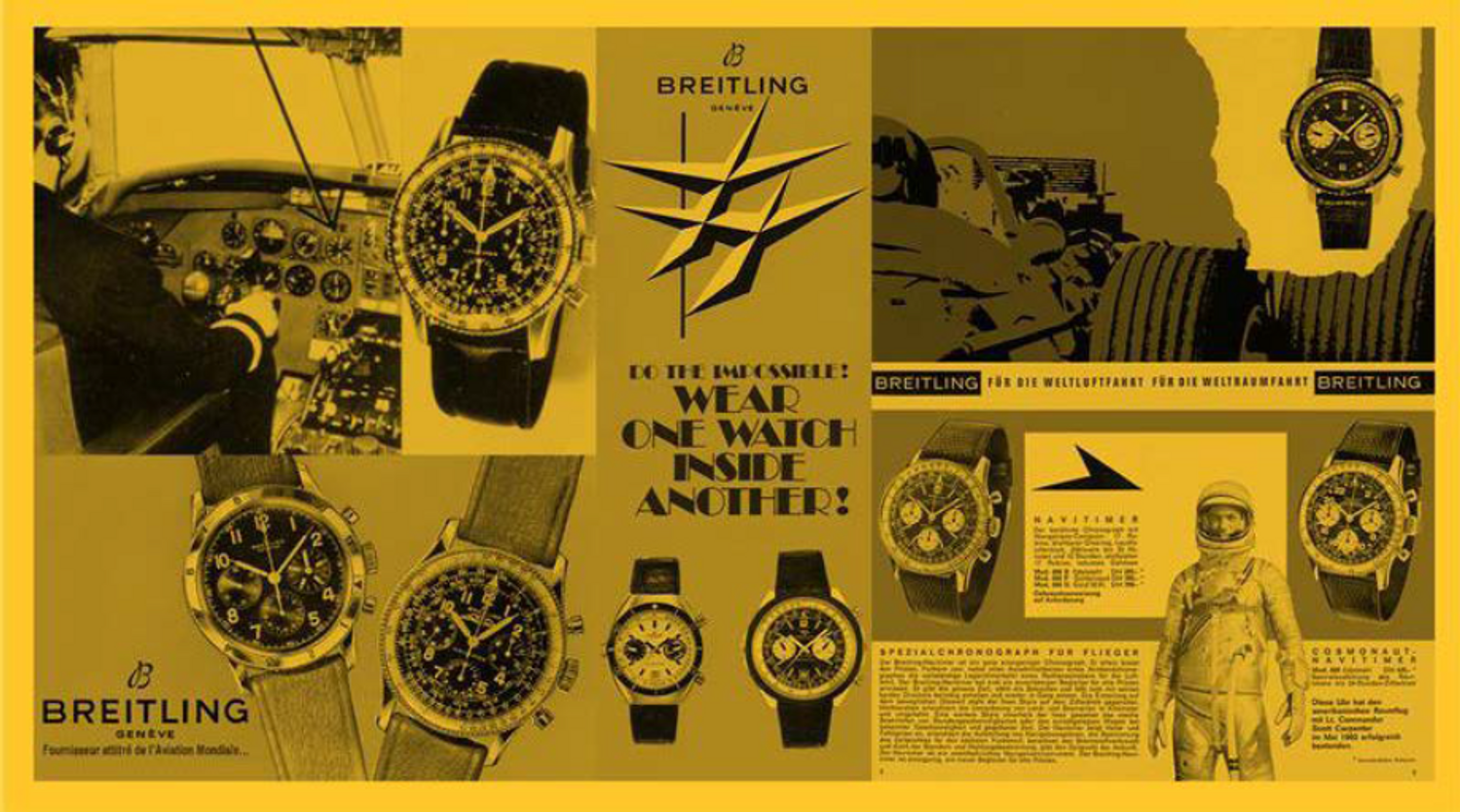 breitling rewind montres vintage