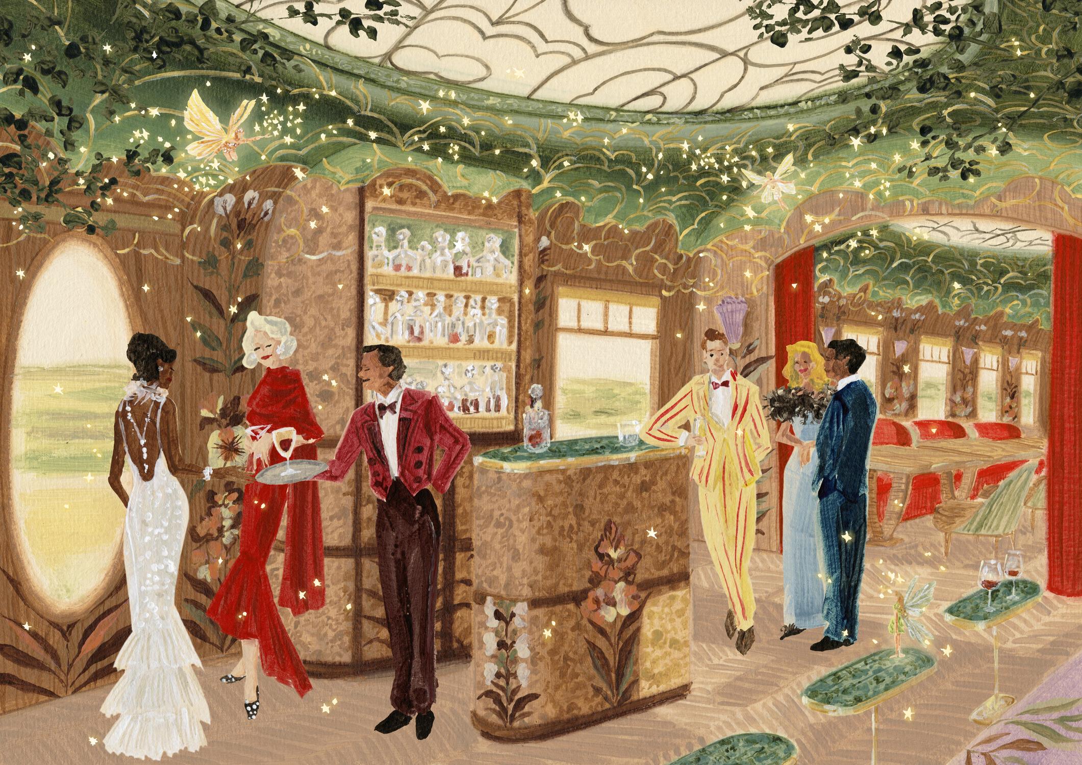 train celia de belmond (LVMH), imaginé par Baz Luhrmann