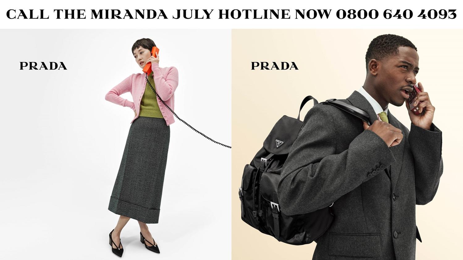 prada hotline miranda july numéro de téléphone