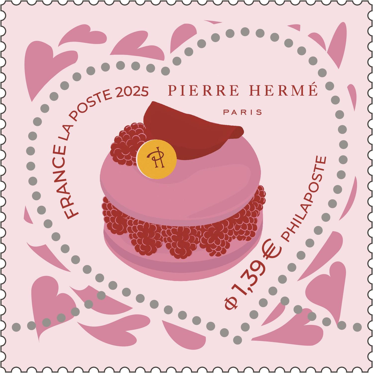 pierre hermé paris la poste timbre saint valentin