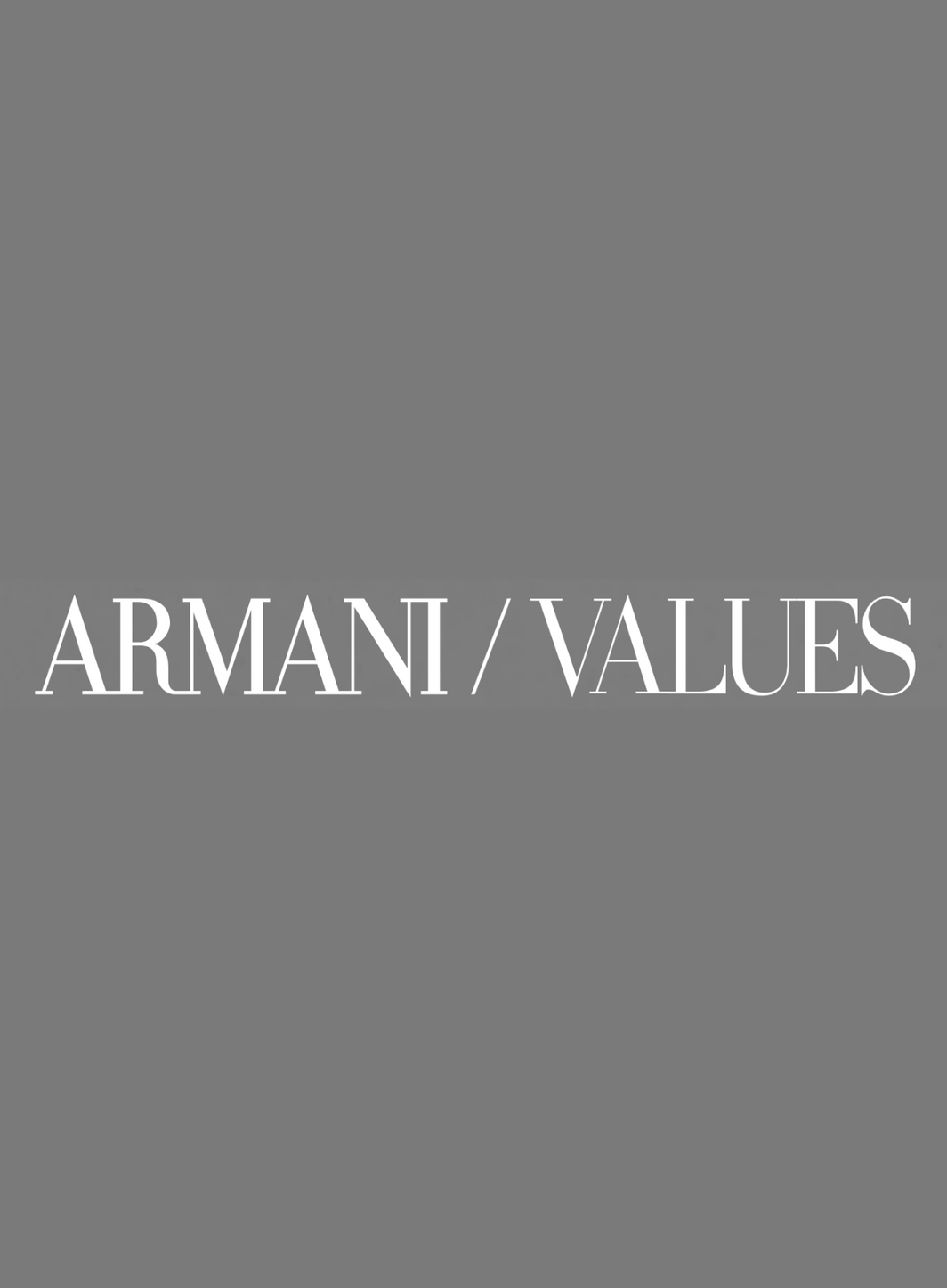 Armani lance un site dédié à ses valeurs de marque.