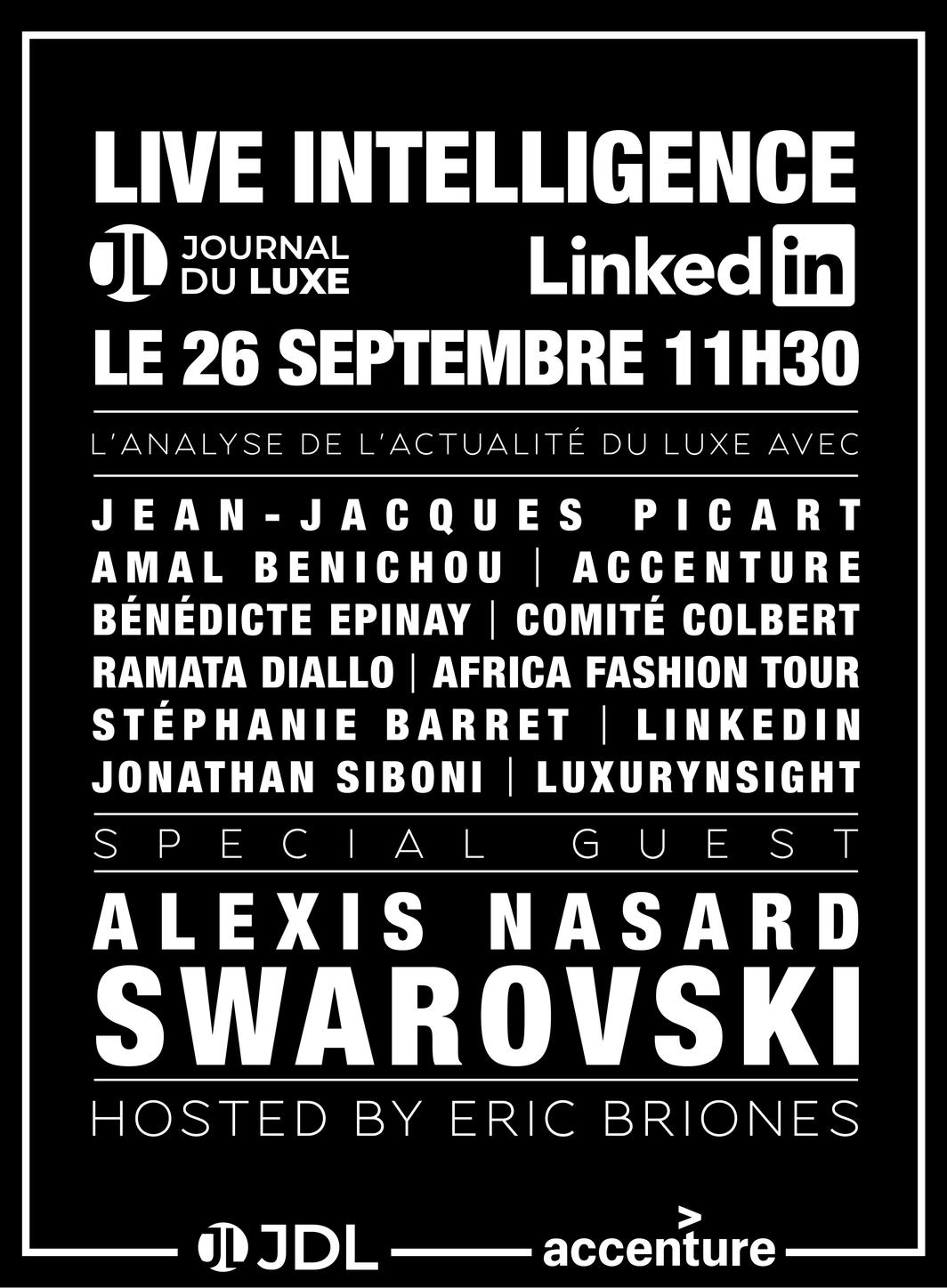 Journal du Luxe Intelligence spécial "Back to school" : rendez-vous le 26 septembre à 11h30