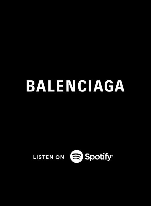 Balenciaga lance ses playlists sur Spotify.