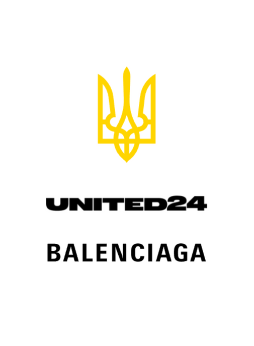Balenciaga commercialise des t-shirts pour soutenir l'Ukraine.