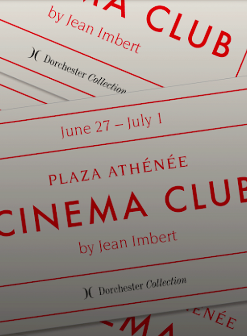 Jean Imbert inaugure le Plaza Cinéma Club.