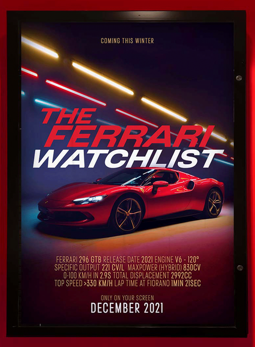 Ferrari dévoile sa sélection de films sur IMDb.