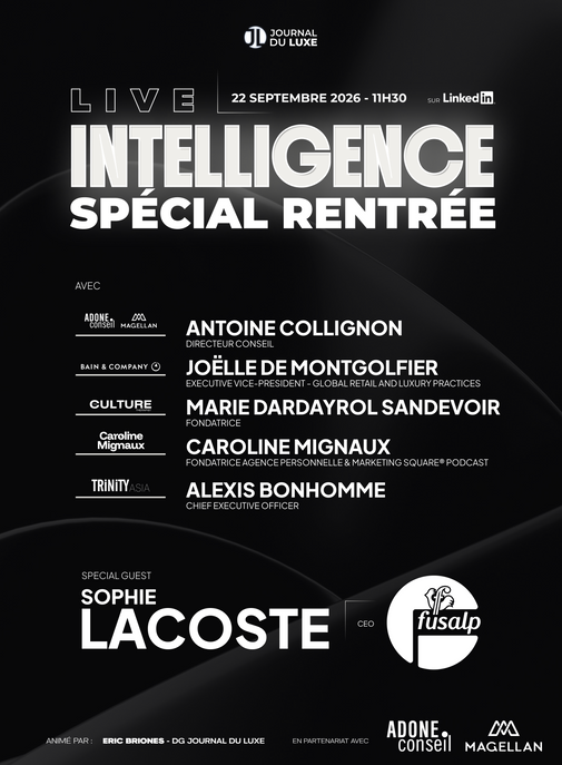 Live Intelligence spécial "Rentrée Luxe" : RDV le 22 septembre