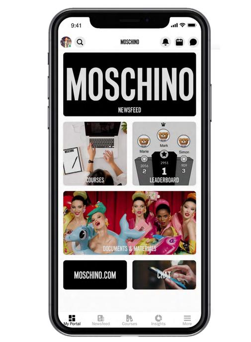 Moschino se met au micro-learning avec Yoobic