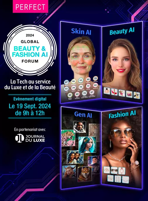 Evénement digital Beauté & Luxe : le Global Beauty & Fashion AI Forum 2024