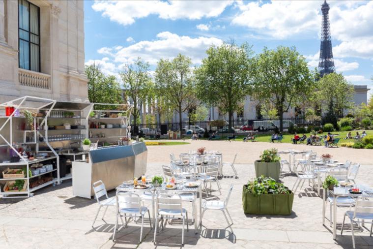 Une nouvelle terrasse au cœur des jardins du Palais Galliera.