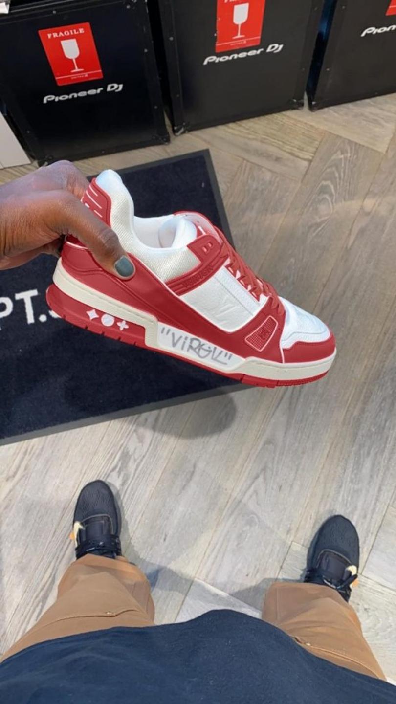 red lv trainers exclusives