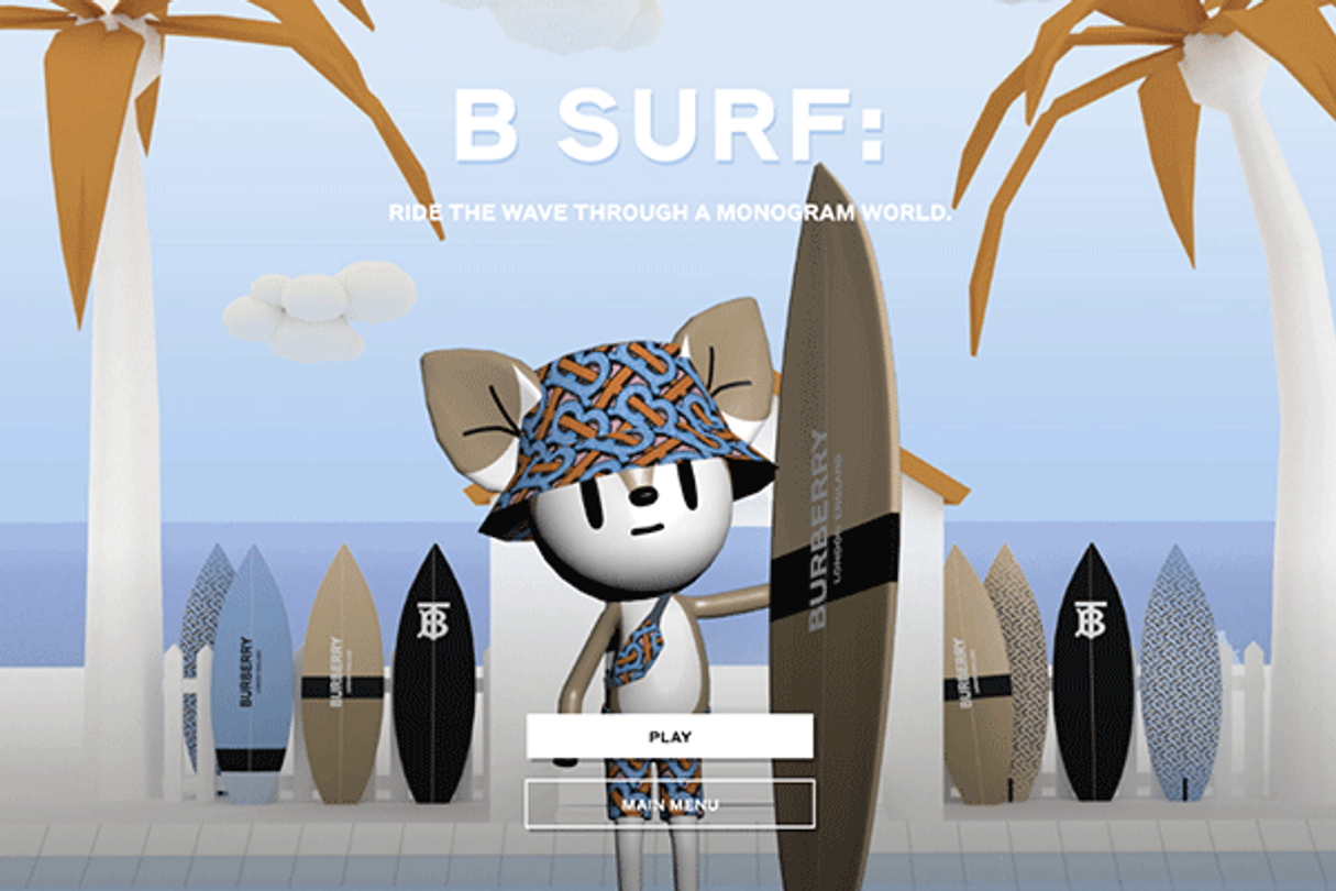 Burberry b surf jeu online