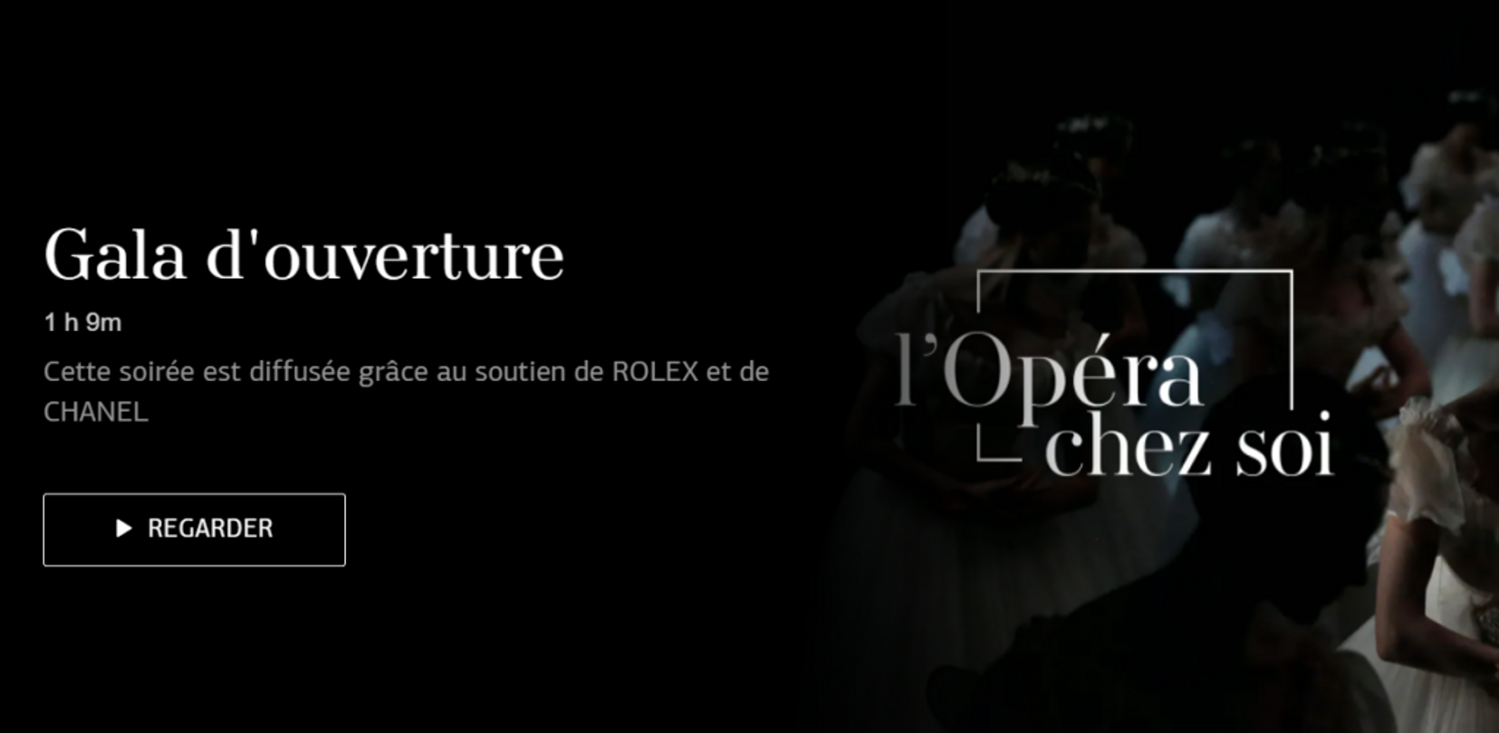 Rolex Chanel mécène Opéra Paris danse