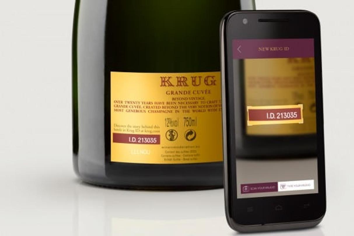 application mobile champagne bouteille