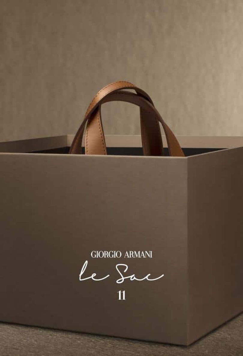 armani fashion week bag