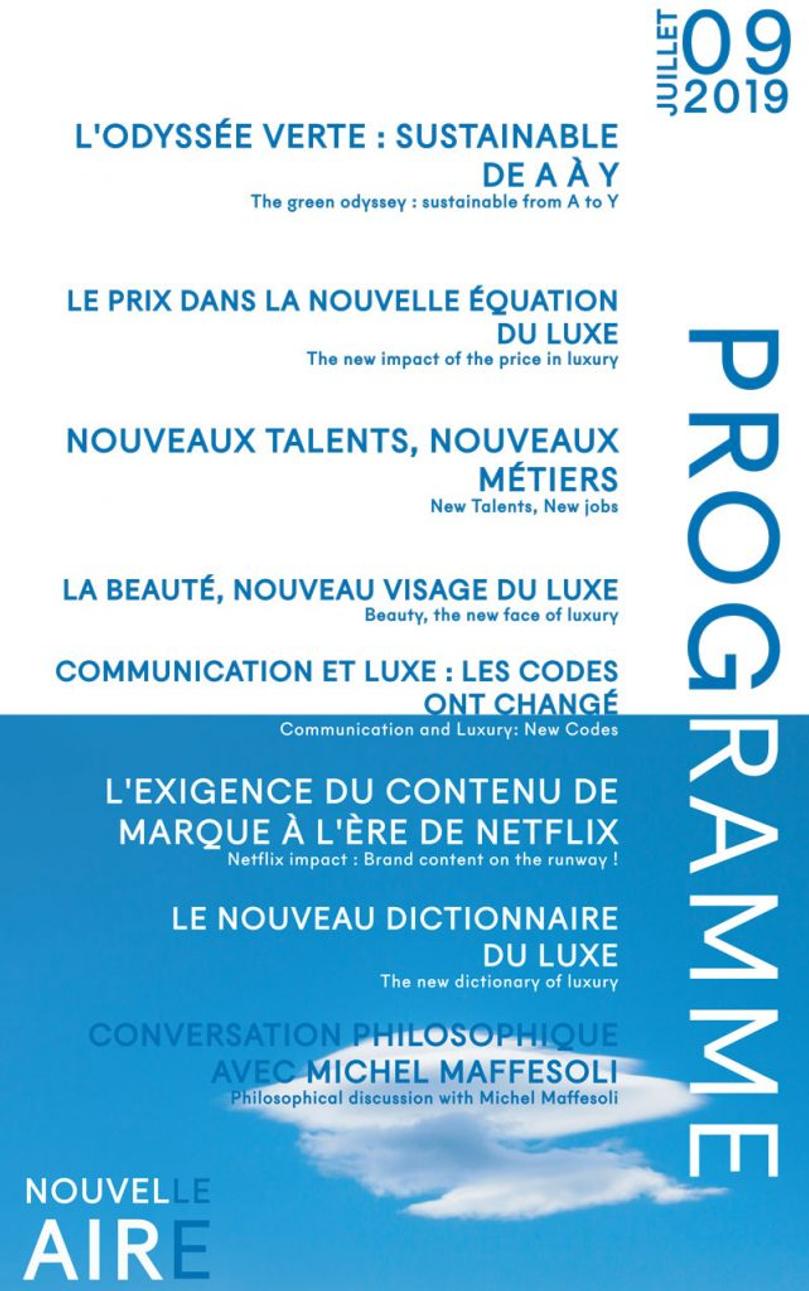 Conférences du Salon du Luxe Paris 2019