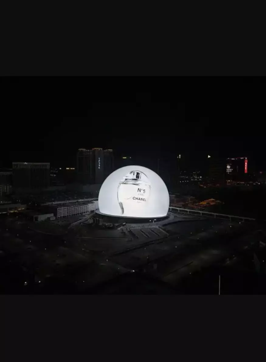 Chanel affichage Sphere Las Vegas