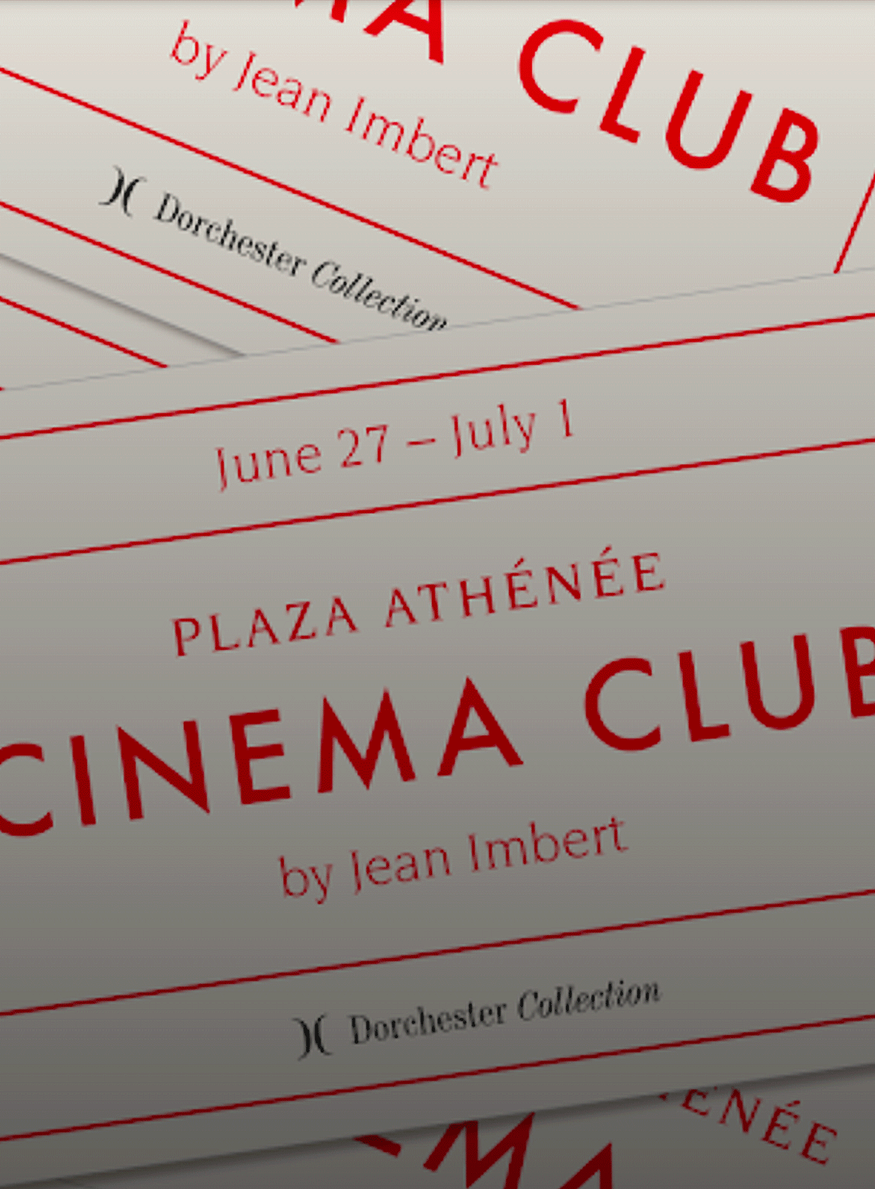 PLAZA ATHENEE cinema club jean imbert