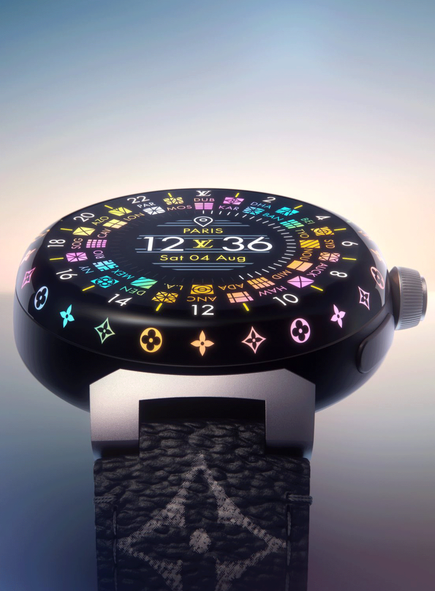 Louis Vuitton nouvelle montre connectée tambour light up 2022