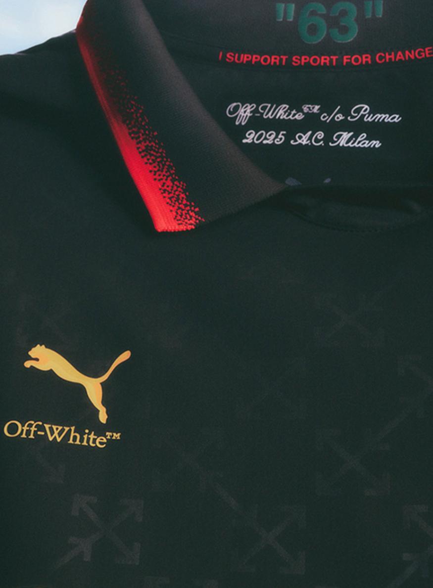 collaboration luxe et football AC Milan, Off-White, PUMA