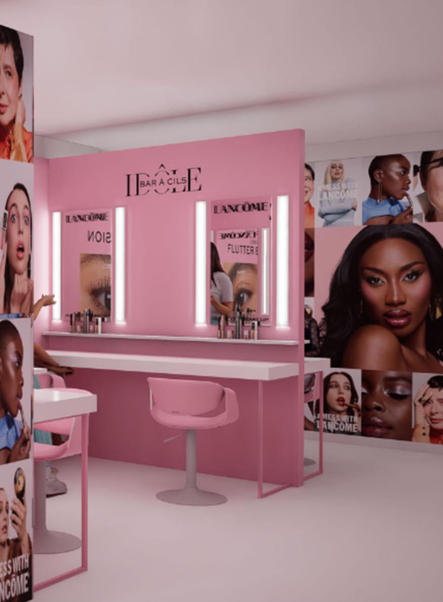 Pop up beauté Lancôme Idole rue de Turenne Paris février 2025