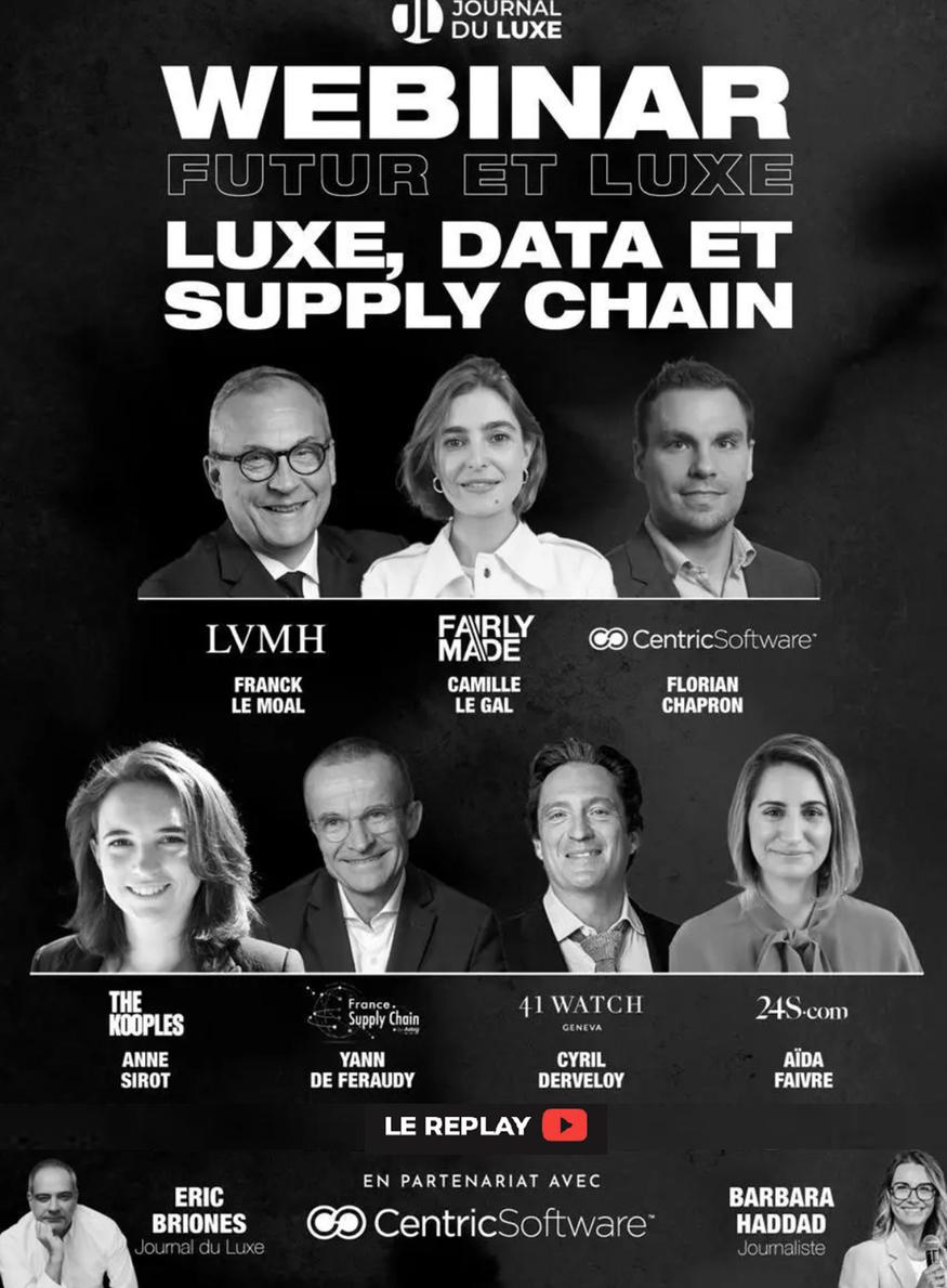 Webinar Luxe, Data et Supply Chain